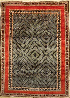 Gabbeh fein Loribaft, Persien, Naturfarben,ca. 30 Jahre, Korkwolle auf Wolle, ca. 300 x 210 cm, EHZ: 1(kleiner Fleck)