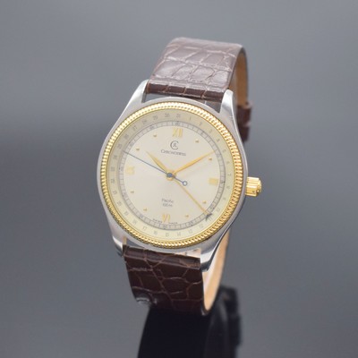 CHRONOSWISS Herrenarmbanduhr Pacific Referenz CH 2214, Schweiz um 1990, Automatik, Edelstahl/Gold komb., beids. vergl., Boden & Krone verschr., silb. ...