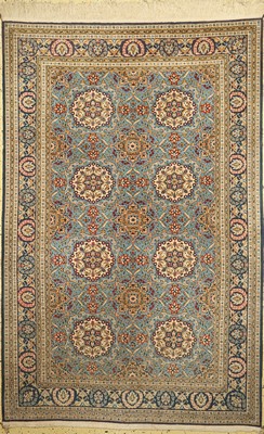 Ghom Kork, Persien, ca. 50 Jahre, Korkwolleauf Baumwolle, ca. 260 x 172 cm, EHZ: 1-2