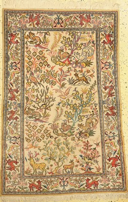 Ghom alt, Persien, um 1960, Wolle auf Baumwolle, ca. 150 x 103 cm, EHZ: 2