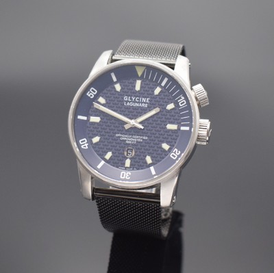 GLYCINE Herrenarmbanduhr Modell Lagunare LCC 1000 Referenz 3844, Automatik, Chronometer in Edelstahl inkl. neutr. Band, Boden & Kronen verschr., ab ...