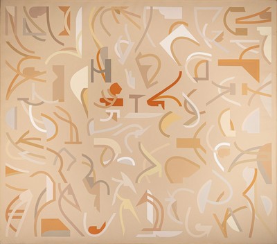 Michael Bette, 1942 Posen - 2022 Berlin, "Florenz", Tempera/Leinwand, rückseitig handsigniert und betitelt, 119 x 105 cm die Echtheit ...