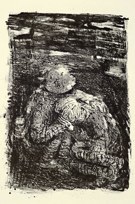 Bernhard Heisig, 1925 - 2011, Kreidelithografie auf genarbtem Maschinen- Büttenpapier, Auflage 35, die großformatige Litho stammt aus dem Jahre ...
