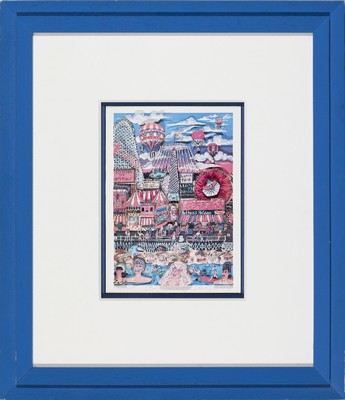 Charles Fazzino, geb. 1955, Loney Baloney, dreidimensionale Farblithographie, handsign., betitelt und num. 321/475, ca. 22x15.5cm, u.Gl., R. ca. ...