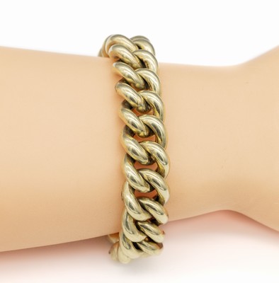 14 kt Gold Armband, GG 585/000, L. ca. 20 cm, Kastenschloß mit 2 Sicherheitsachten, ca. 49.8 g