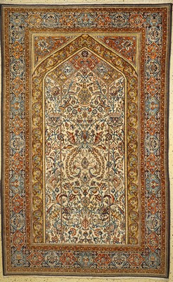 Ghom Kork, Persien, ca. 50 Jahre, Korkwollemit Seide, ca. 268 x 164 cm, EHZ: 1-2(Fleckig)