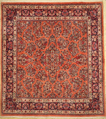Sarogh fein, Persien, ca. 40 Jahre, Wolle auf Baumwolle, ca. 218 x 198 cm, EHZ: 1