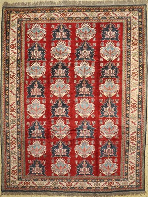 Kazak neugeknüpft, Pakistan, ca. 30 Jahre, Wolle auf Wolle, ca. 297 x 232 cm, EHZ: 1-2