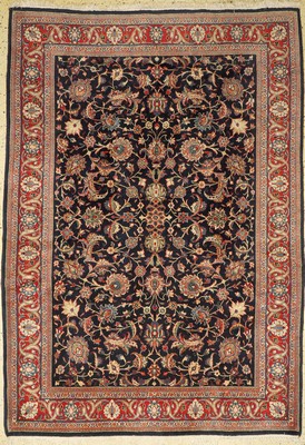 Sarogh Kork fein, Persien, ca. 50 Jahre, Korkwolle auf Baumwolle, ca. 263 x 184 cm, EHZ: 1-2