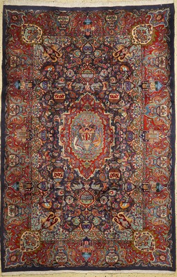 Kaschmar Kork fein, Persien, ca. 40 Jahre, Korkwolle auf Baumwolle, ca. 305 x 200 cm, EHZ: 1