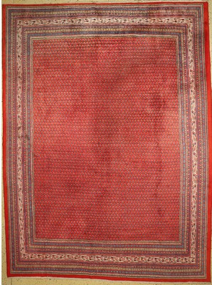 Sarogh Mir, Persien, ca. 50 Jahre, Wolle auf Baumwolle, ca. 400 x 297 cm, EHZ: 2(Fleckig)