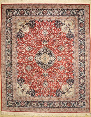 Esfahan fein, China, ca. 50 Jahre, Korkwolle auf Baumwolle, ca. 308 x 254 cm, EHZ: 1-2