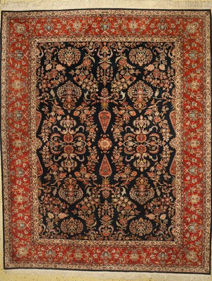 Täbriz, Rumänien, ca. 50 Jahre, Wolle auf Baumwolle, ca. 345 x 280 cm, EHZ: 2(verschmutzt)
