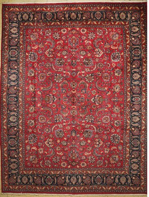 Mesched, Persien, ca. 50 Jahre, Wolle auf Baumwolle, ca. 395 x 306 cm, EHZ: 1-2