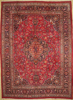 Mesched, Persien, ca. 50 Jahre, Wolle auf Baumwolle, ca. 395 x 292 cm, EHZ: 1