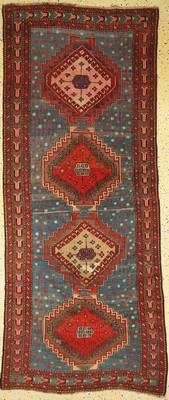 Antiker Kazak, Kaukasus, um 1900, Wolle aufWolle, ca. 254 x 103 cm, EHZ: 3