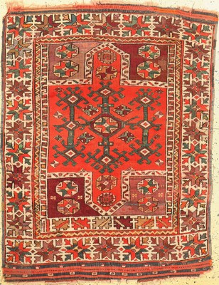 Antiker Bergama, Türkei, um 1900, Wolle aufWolle, ca. 148 x 114 cm, EHZ: 4