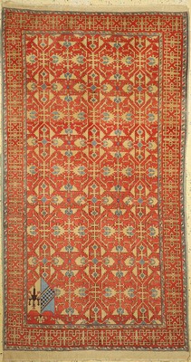 Transsilvanien, Rumänien, um 1950, Wolle auf Wolle, ca. 262 x 142 cm, EHZ: 2-3