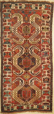 Antiker Lenkoran, Kaukasus, 19.Jhd, Wolle auf Wolle, ca. 285 x 136 cm, EHZ: 3