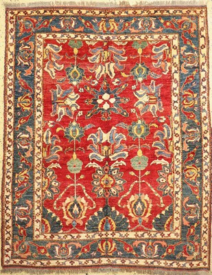 Kazak neugeknüpft, Pakistan, ca. 40 Jahre, Wolle auf Wolle, ca. 225 x 180 cm, EHZ: 1-2