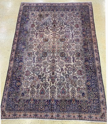 Kerman Lawar antik, Persien, um 1920, Wolleauf Baumwolle, ca. 500 x 300 cm, EHZ: 3
