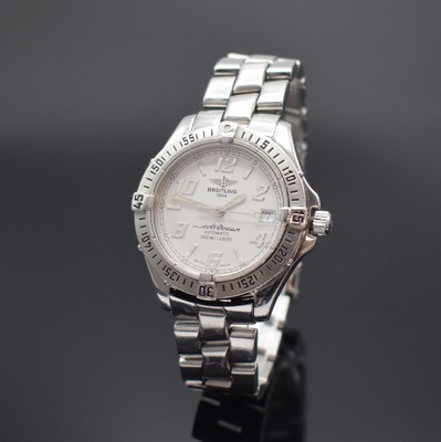 BREITLING Colt Ocean Armbanduhr in Edelstahl Referenz A17350, Automatik, Schweiz um 2005, verschr. Gehäuse, Lün. m. 60er Teilung eins. rast. ...