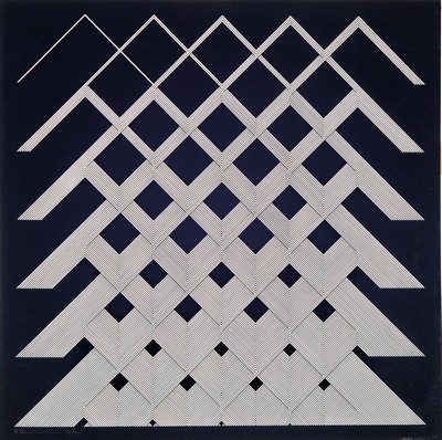 Marcello Morandini, geb. 1940, Siebdruck auf Karton, "geometrische Komposition", handsigniert und datiert 1971, Blattgr. 68.5 x 68.5 cm, ...