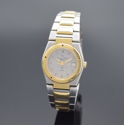 IWC Damenarmbanduhr Ingenieur SL Referenz 4502, Schweiz um 1985, quarz, Edelstahl/Gold komb., Zwischengl. d. Bandes & Lünette in massiv GG 585/000, ...