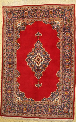 Keschan, Persien, ca. 50 Jahre, Wolle auf Baumwolle, ca. 215 x 143 cm, EHZ: 2(Abrasch)