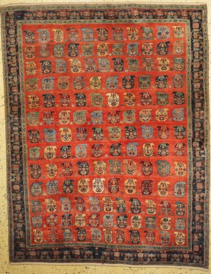 Gabbeh Loribaft fein, Naturfarben, Persien,ca. 50 Jahre, Korkwolle auf Wolle, ca. 207 x 163 cm, EHZ: 1-2