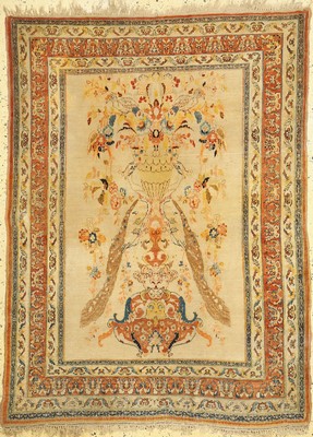 Täbriz"Hadji-Jalili, antik, Persien, 19.Jhd, Wolle auf Baumwolle, ca. 178 x 130 cm,EHZ: 3