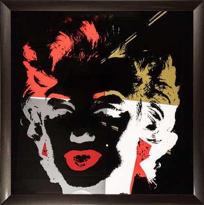 Andy Warhol nach, Hrsg. Sunday B. Morning, Siebdruck auf festem Karton, "Marilyn Monroe",rückseitig mit Stempel des Hrsg. und dem Zusatz: ...