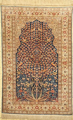 Kayseri Seide fein, Türkei, um 1940, reine Naturseide, ca. 150 x 100 cm, EHZ:1, gebraucht
