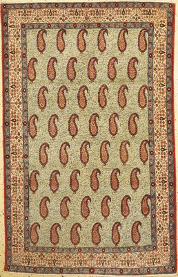 Ghom Kork "Botehmotiv", Persien, um 1930/1940, Korkwolle auf Baumwolle, ca. 218 x 140 cm, EHZ: 2, fachkundig gereinigt