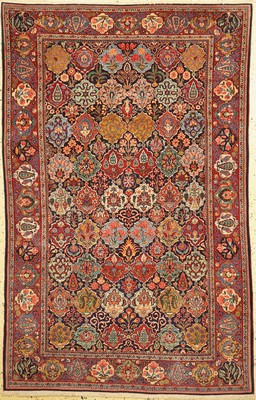 Seltener Keschan Kork, Persien, um 1940/1950, Korkwolle auf Baumwolle, ca. 203 x 133 cm, EHZ: 1, fachkundig gereinigt