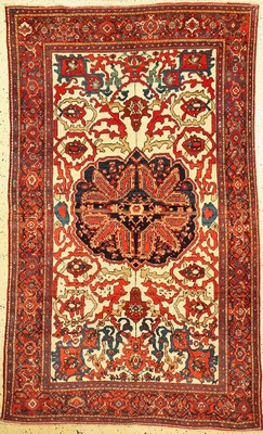 Antiker Sarogh Farahan, Persien, 19.Jhd, Wolle auf Baumwolle, ca. 215 x 135 cm, EHZ: 1-2, fachkundig gereinigt