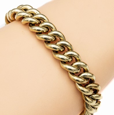 14 kt Gold Armband, GG 585/000, ca. 29.4 g,L. ca. 20 cm, Kastenschloss mit Sicherheitsachten