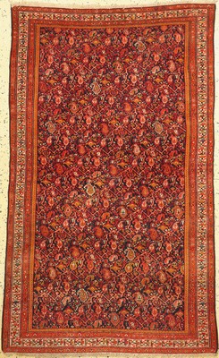 Antiker Malayer, Persien, um 1900, Wolle auf Baumwolle, ca. 190 x 113 cm, EHZ: 2, gleichmäßig dünner Flor