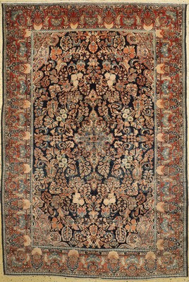 Us Re-Import Sarogh fein, Persien, um 1910/1920, Korkwolle auf Baumwolle, ca. 270 x 183 cm, EHZ: 1-2, fachkundig gereinigt