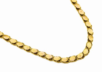 14 kt Gold Collier, GG 585/000 gepr., ca. 8.4 g, L. ca. 48 cm