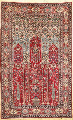 Kerman Kork fein, Persien, um 1920/1930, Korkwolle auf Baumwolle, ca. 220 x 140 cm, EHZ: 1-2, kleiner Fleck