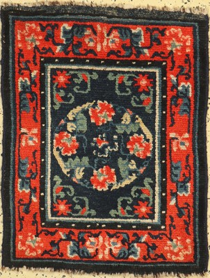 Ning-Hsia antik, China, um 1900, Wolle auf Baumwolle, ca. 65 x 52 cm, EHZ: 2