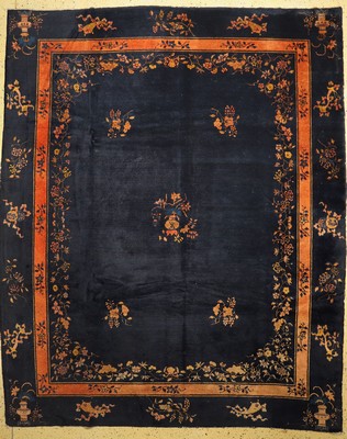 Peking antik, China, um 1900, Wolle auf Baumwolle, ca. 350 x 286 cm, EHZ: 2-3