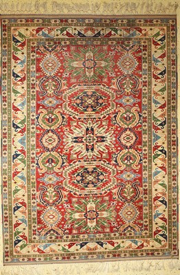 Konya fein, Türkei, ca. 50 Jahre, Wolle aufWolle, ca. 285 x 205 cm, EHZ: 2-3