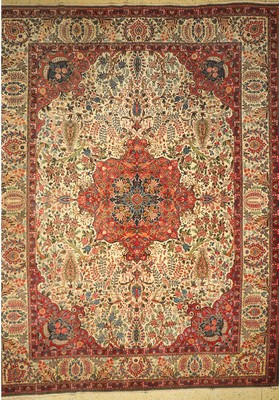 Täbriz alt, Persien, um 1930/1940, Wolle auf Baumwolle, ca. 425 x 326 cm, EHZ: 4