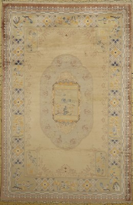 China Seide, ca. 50 Jahre, reine Naturseide, ca. 182 x 122 cm, EHZ: 1-2