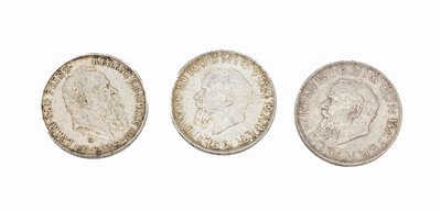 Konvolut 3 Silbermünzen, Bayern, best. aus:2 x 5 Mark, 1914, Ludwig III. König von Bayern, 1 x 5 Mark, 1911, Luitpold Prinzregent von Bayern, ...