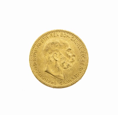 Goldmünze, 10 Kronen, Österreich-Ungarn, 1912, Franz Joseph I., X CORONAE MDCCCCXII