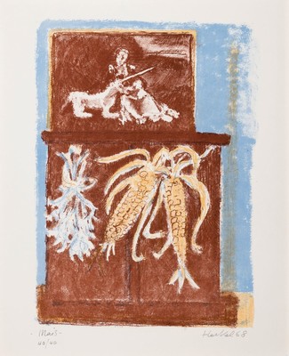 Erich Heckel, 1883 Döbeln-1970 Radolfzell, Farblithographie auf Velin, "Mais", 1968, Ed. 40/40, handsigniert, datiert u. betitelt, WVZ: ...
