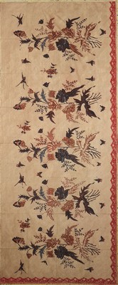 Banyumas Batik Tulis,, Kain Panjang, Java, um 1950, ca. 250 x 105 cm, Baumwolle gebatikt, sehr guter Zustand.